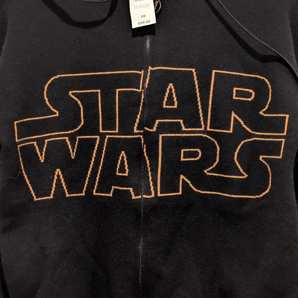 Star Wars Title Logo Women's Knit Zip Hoodie BoxLunch Exclusive NWT Small - Picture 7 of 7